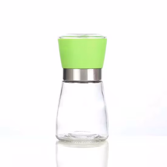 Amazon Hot Selling Manual Spice Grinder Pepper Mill Salt Pepper Mills Glass Pepper Grinder