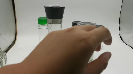 Amazon Hot Selling Manual Spice Grinder Pepper Mill Salt Pepper Mills Glass Pepper Grinder