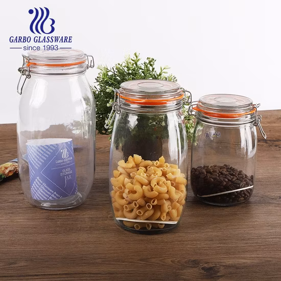 China Wholesale High Quality Glass Storage Jar 500ml Frosted Milk White Glass Food Container with Glass Lid Home Durable Tableware Glass Jar